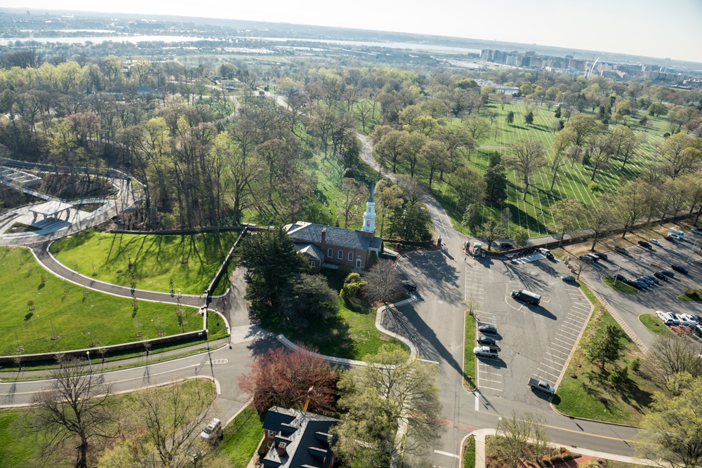 Aerial Photography of Arlington National Cemetery