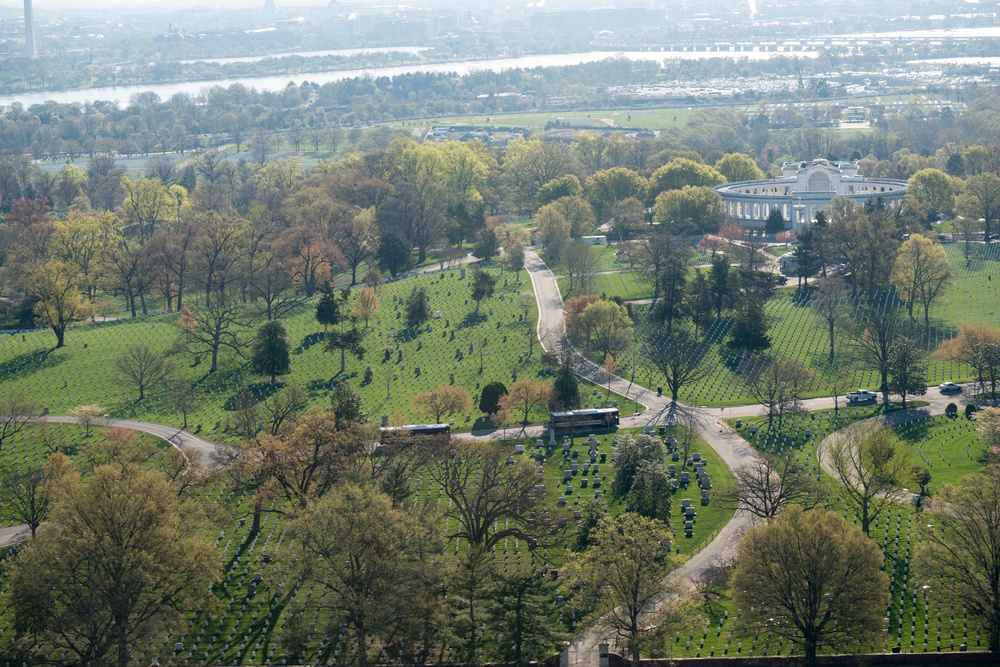 Aerial Photography of Arlington National Cemetery