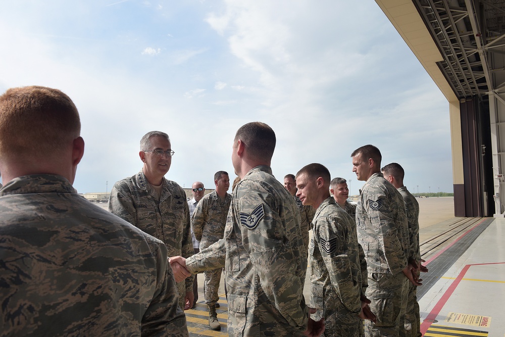 STRATCOM Commander Presents Omaha Trophy to 509th, 131st Bomb Wings