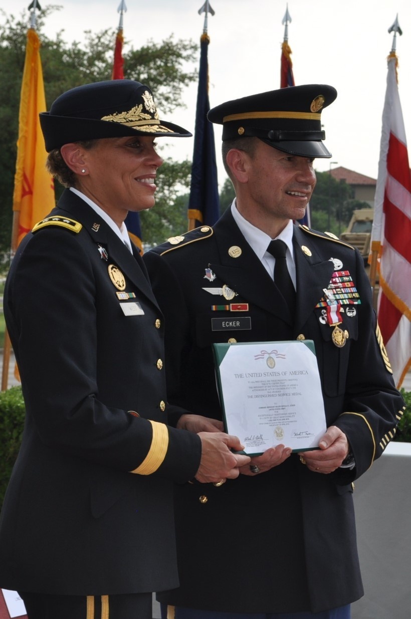 Sgt. Maj. Gerald C. Ecker retirement