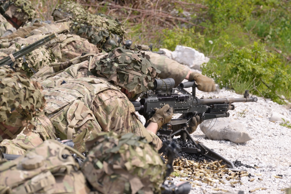 ROCK SOKOL 2018, 173rd Airborne Brigade  live fire training at pocek , Slovenia  10 may 2018