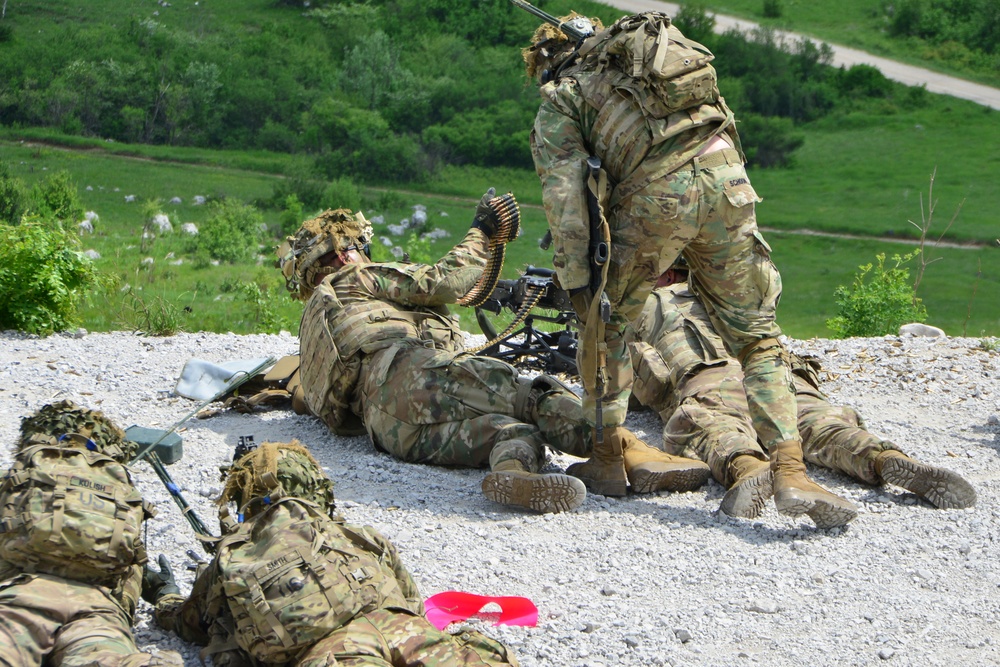 ROCK SOKOL 2018, 173rd Airborne Brigade  live fire training at pocek , Slovenia  10 may 2018