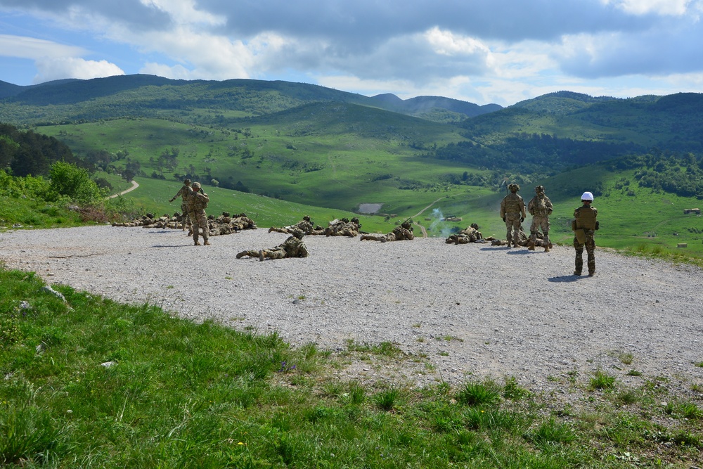 ROCK SOKOL 2018, 173rd Airborne Brigade  live fire training at pocek , Slovenia  10 may 2018