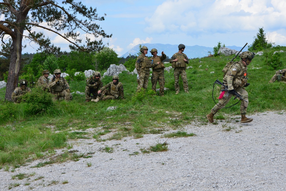 ROCK SOKOL 2018, 173rd Airborne Brigade  live fire training at pocek , Slovenia  10 may 2018