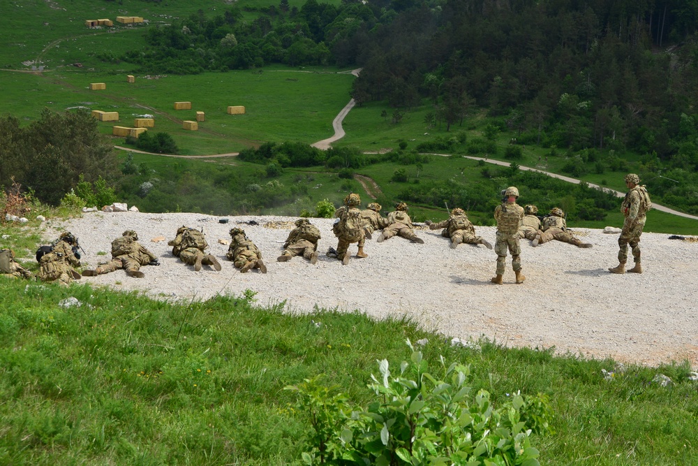 ROCK SOKOL 2018, 173rd Airborne Brigade  live fire training at pocek , Slovenia  10 may 2018