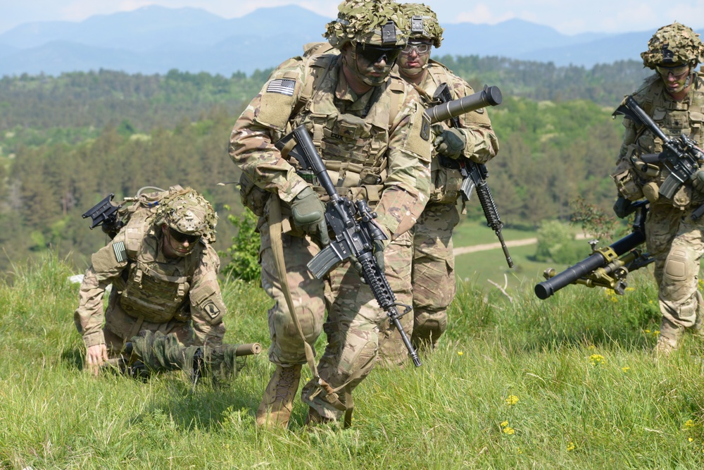 ROCK SOKOL 2018, 173rd Airborne Brigade  live fire training at pocek , Slovenia  10 may 2018