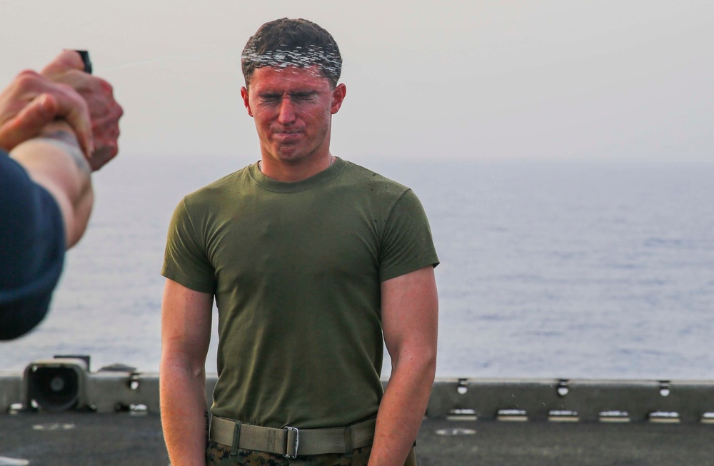 26th MEU BLT conducts OC spray training