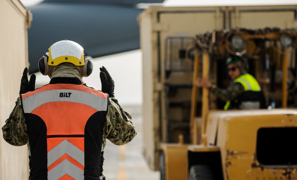 816th EAS flies cargo around the AOR