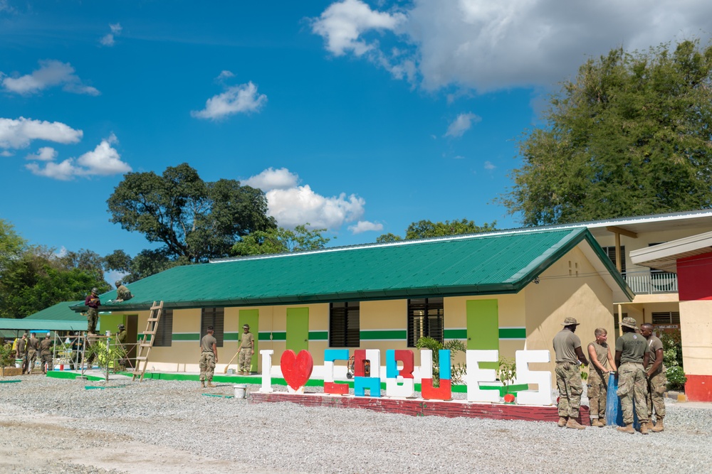 Balikatan 18: Multinational Force puts final touchs on Elementary School