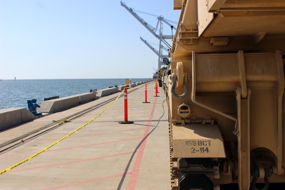 155th first Army unit to use Port of Gulfport