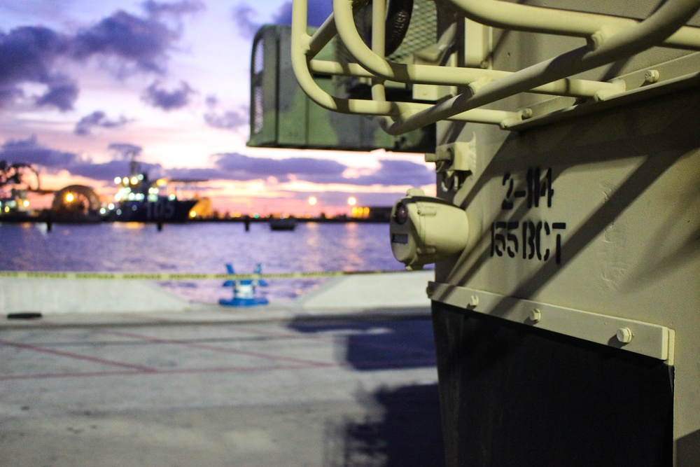 155th first Army unit to use Port of Gulfport