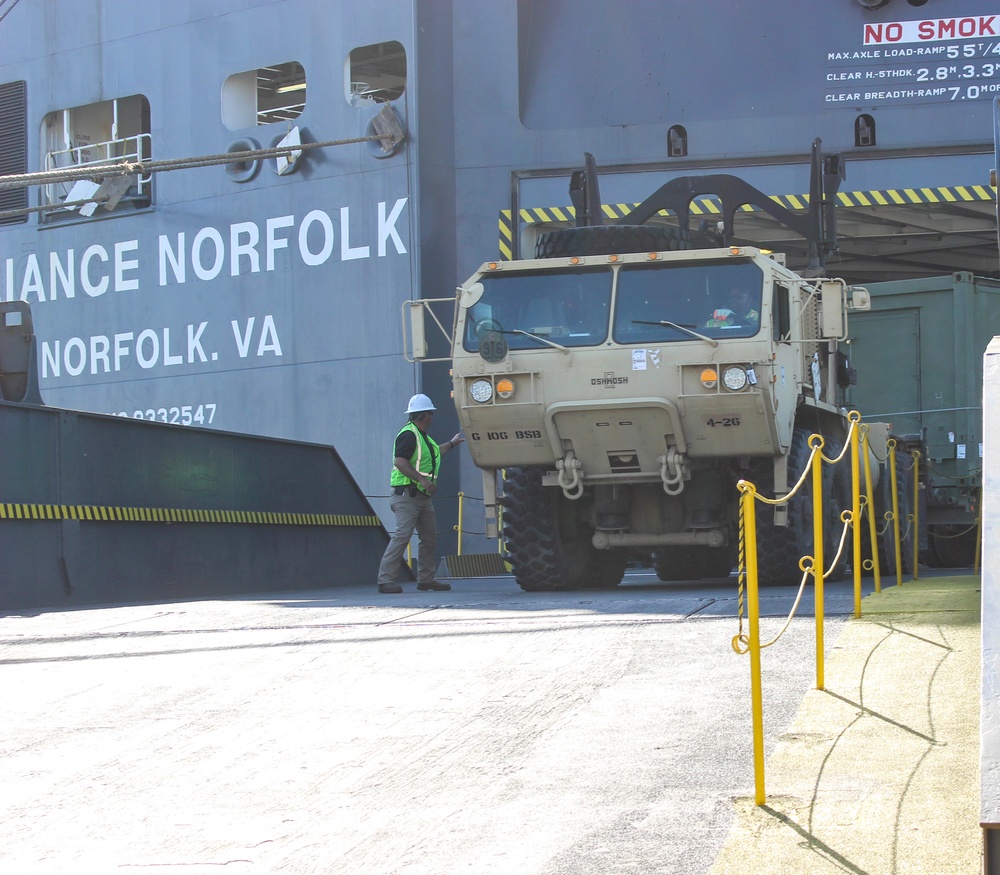 155th first Army unit to use Port of Gulfport