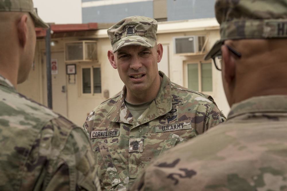 CSM Cornelison visits Camp Patriot