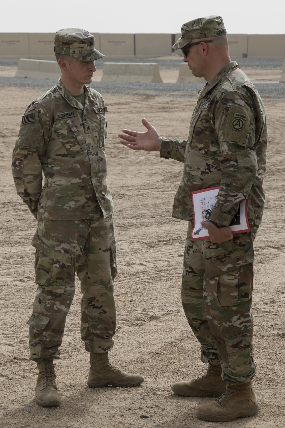 CSM Cornelison visits 1-62 Air Defense Artillery