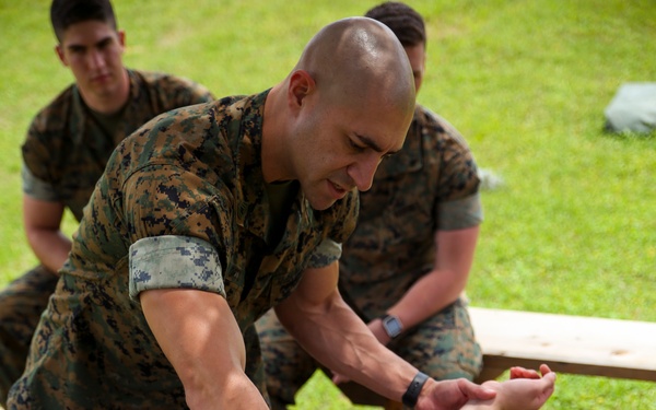 Marines prepare for opening of the CCU aboard Camp Hansen