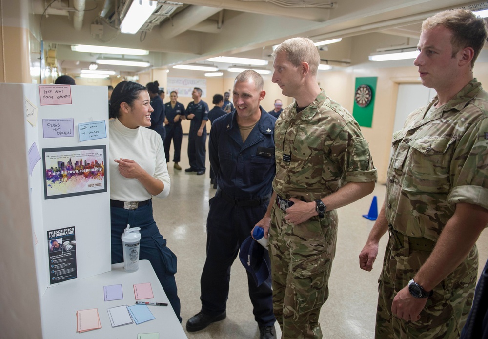 Service members aboard USNS Mercy participate in DAPA event