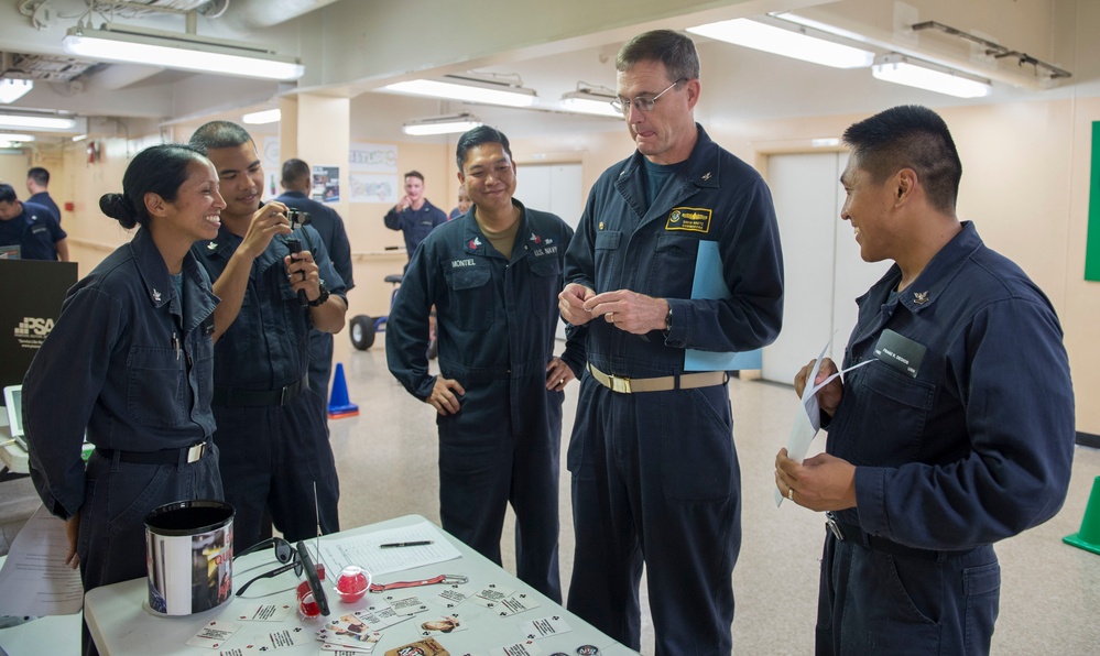 Service members aboard USNS Mercy participate in DAPA event