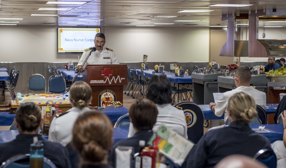 USNS Mercy celebrates 110th anniversary of Navy Nurse Corps