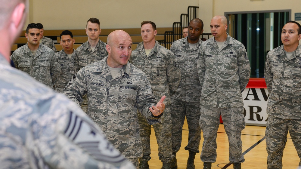 3 AF command chief visits Aviano Airmen