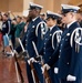 Coast Guard Ceremonial Honor Guard's silent drill team participate in Coast Guard City Events
