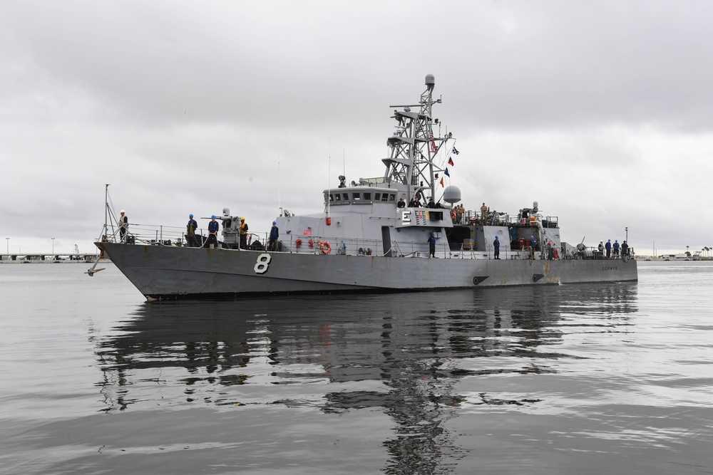 USS Zephyr returns to NAVSTA Mayport