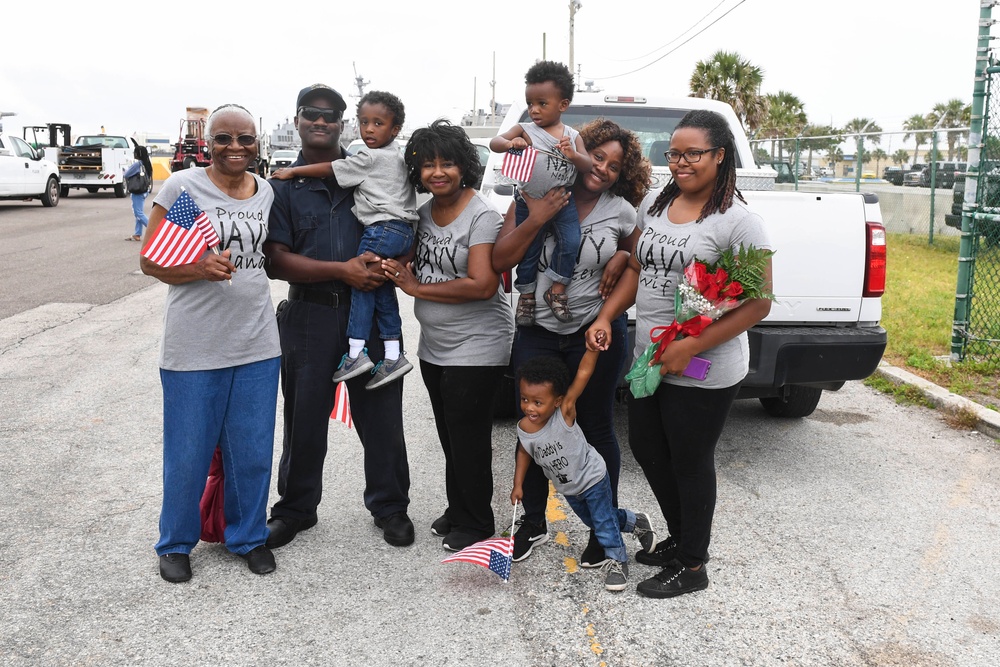 USS Zephyr returns to NAVSTA Mayport