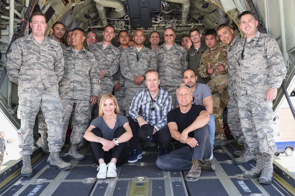 Better Call Saul Cast Visits Airmen in the 150th Special Operations Wing