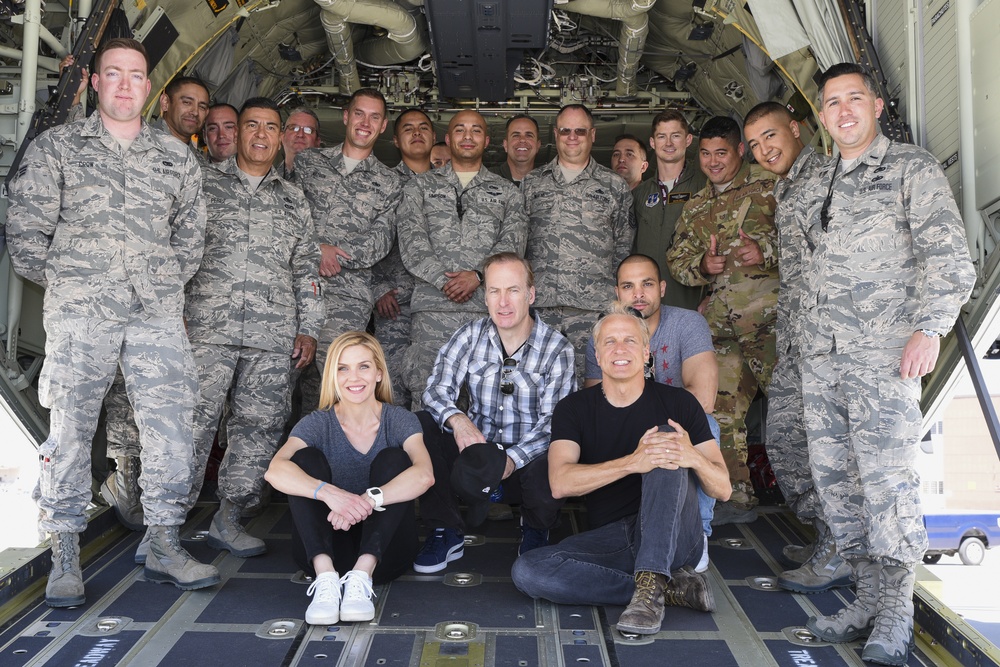 Better Call Saul Cast Visits Airmen in the 150th Special Operations Wing