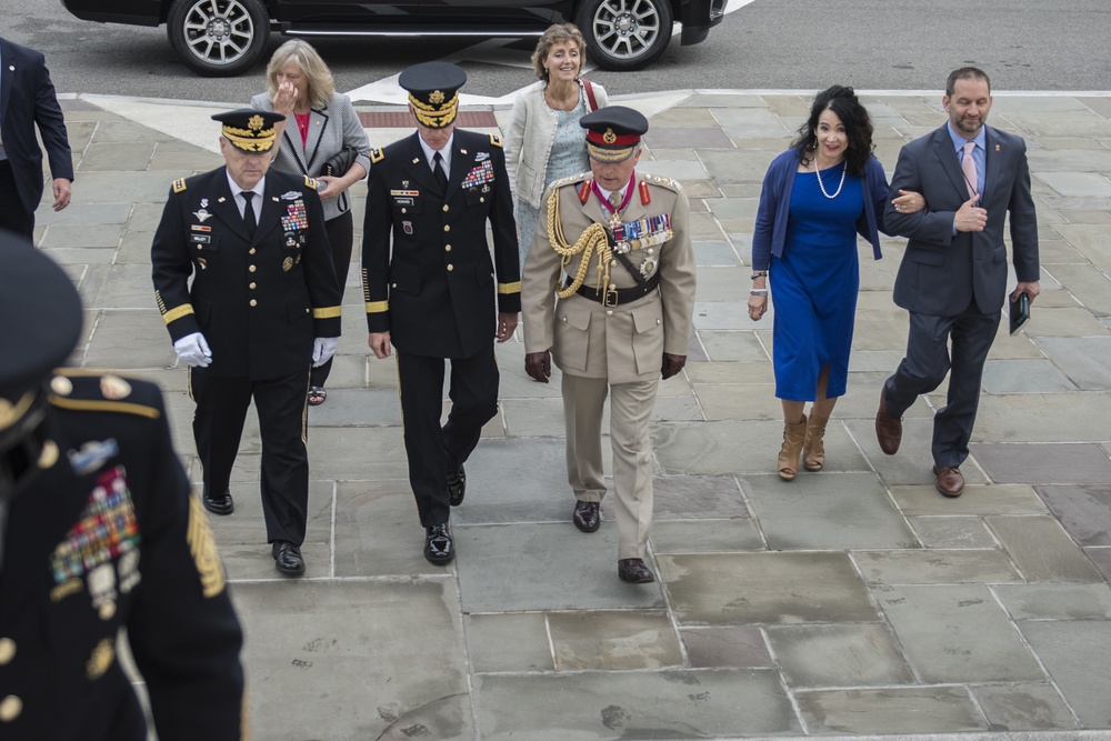 British Chief of the General Staff, Gen. Sir Nicholas Carter, Participates in an Army Full Honors Wreath-Laying Ceremony at the Tomb of the Unknown Soldier
