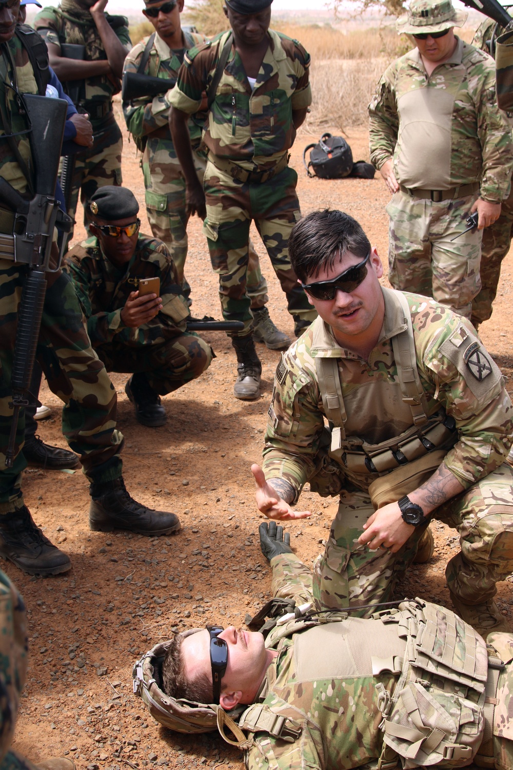 10th Mountain teaches Senegalese Army Basic Principles of Tactical Combat Casualty Care