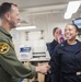 CNO &amp; Chief of French Navy Visit GHWB at Sea