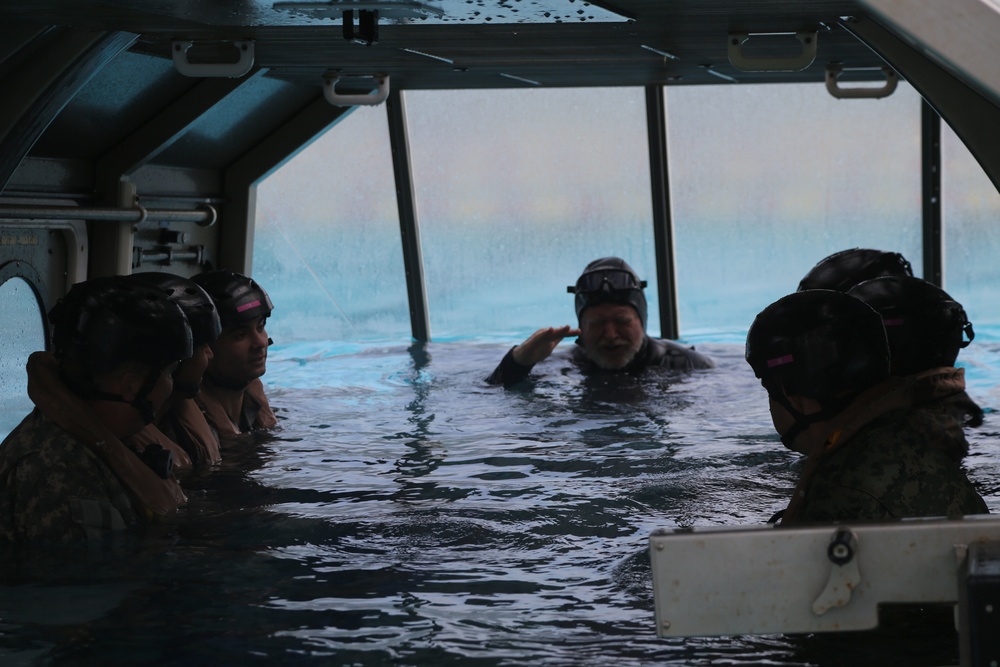 Marines in Hawaii participate in helo dunker course