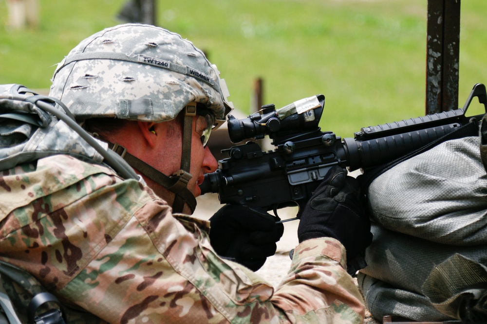 Day 2 stress shoot Eighth Army 2018 Best Warrior Competition