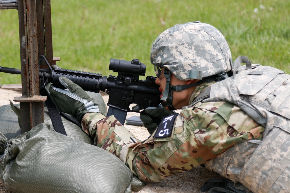 Day 2 stress shoot Eighth Army 2018 Best Warrior Competition