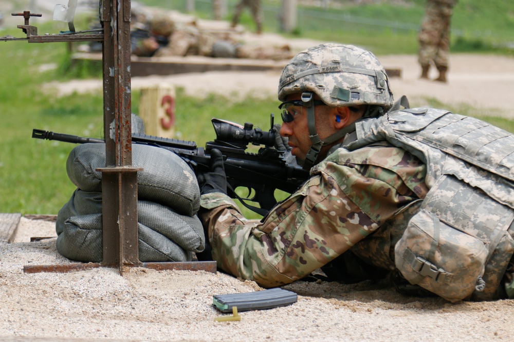 Day 2 stress shoot Eighth Army 2018 Best Warrior Competition