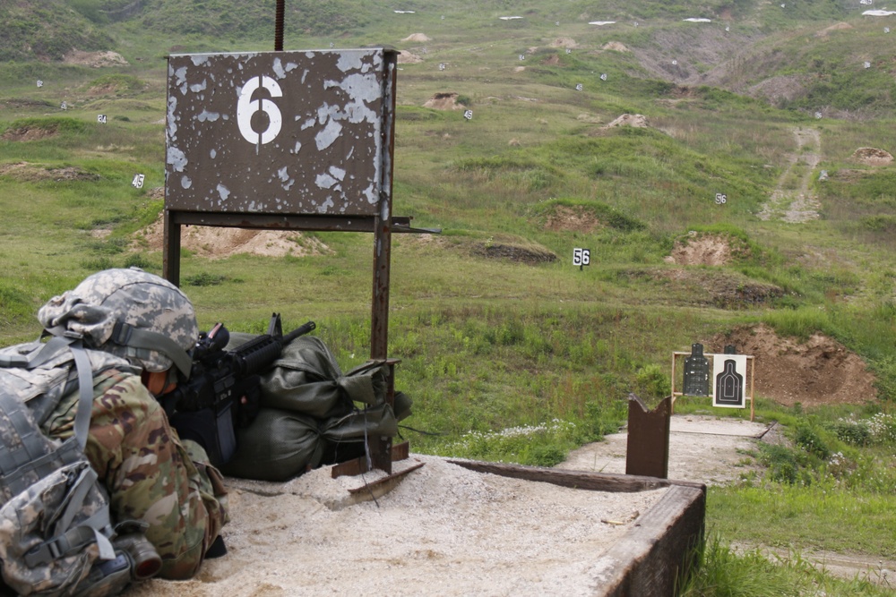 Day 2 stress shoot Eighth Army 2018 Best Warrior Competition