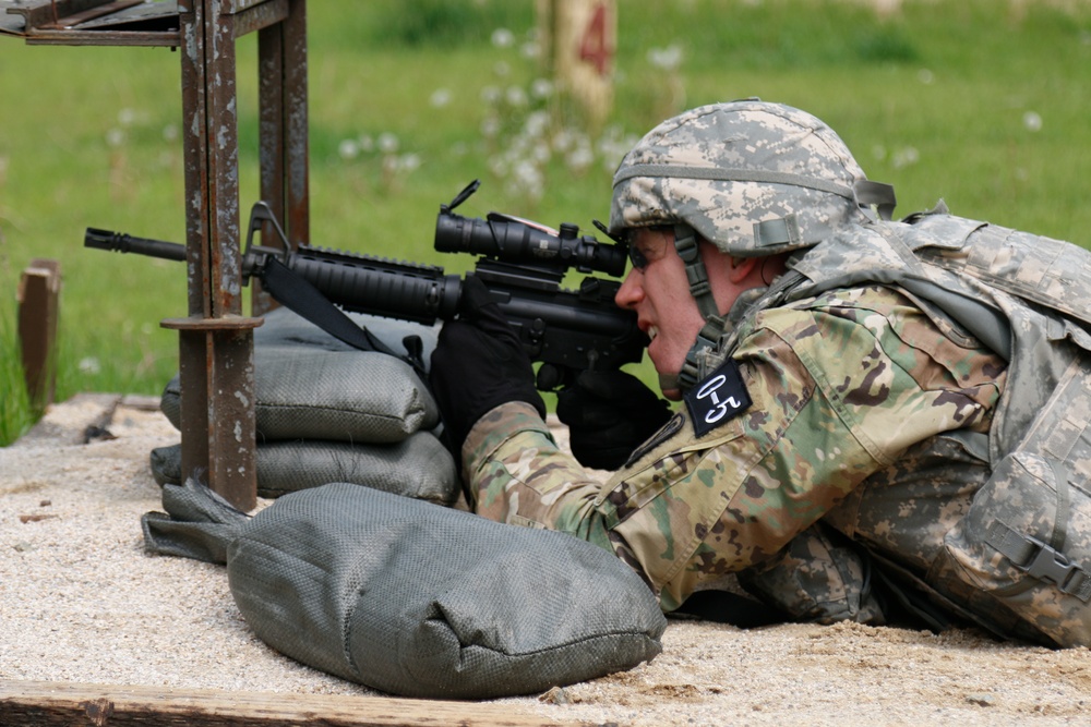 Day 2 stress shoot Eighth Army 2018 Best Warrior Competition