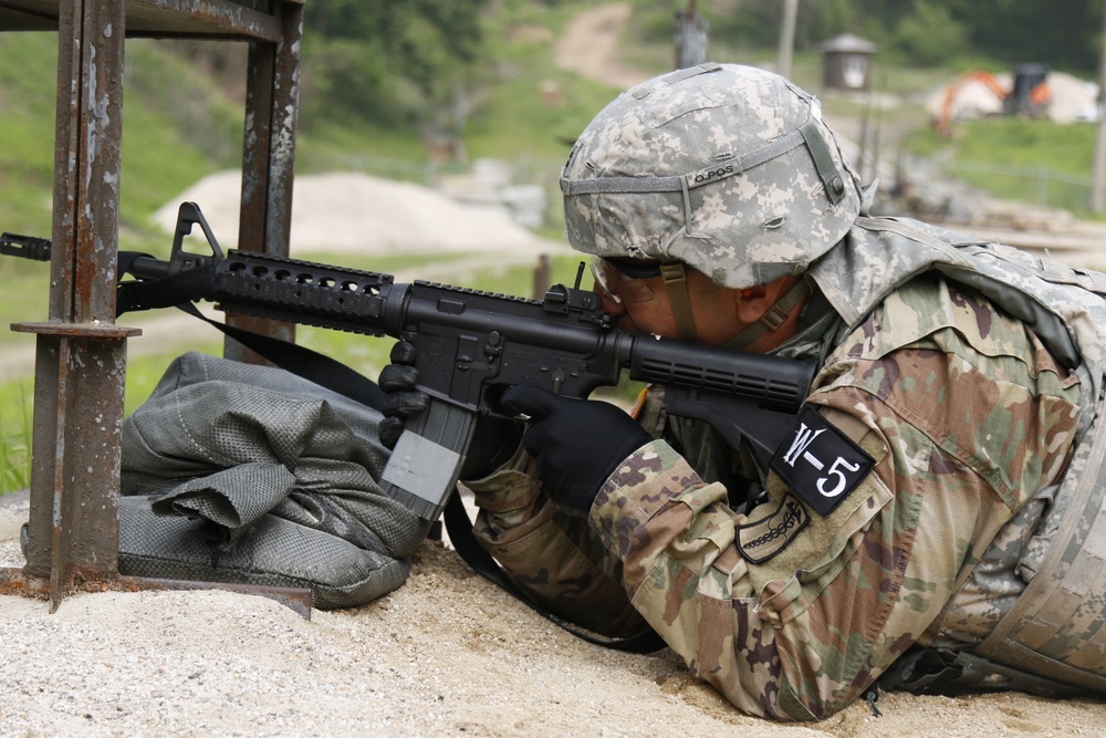 Day 2 stress shoot Eighth Army 2018 Best Warrior Competition