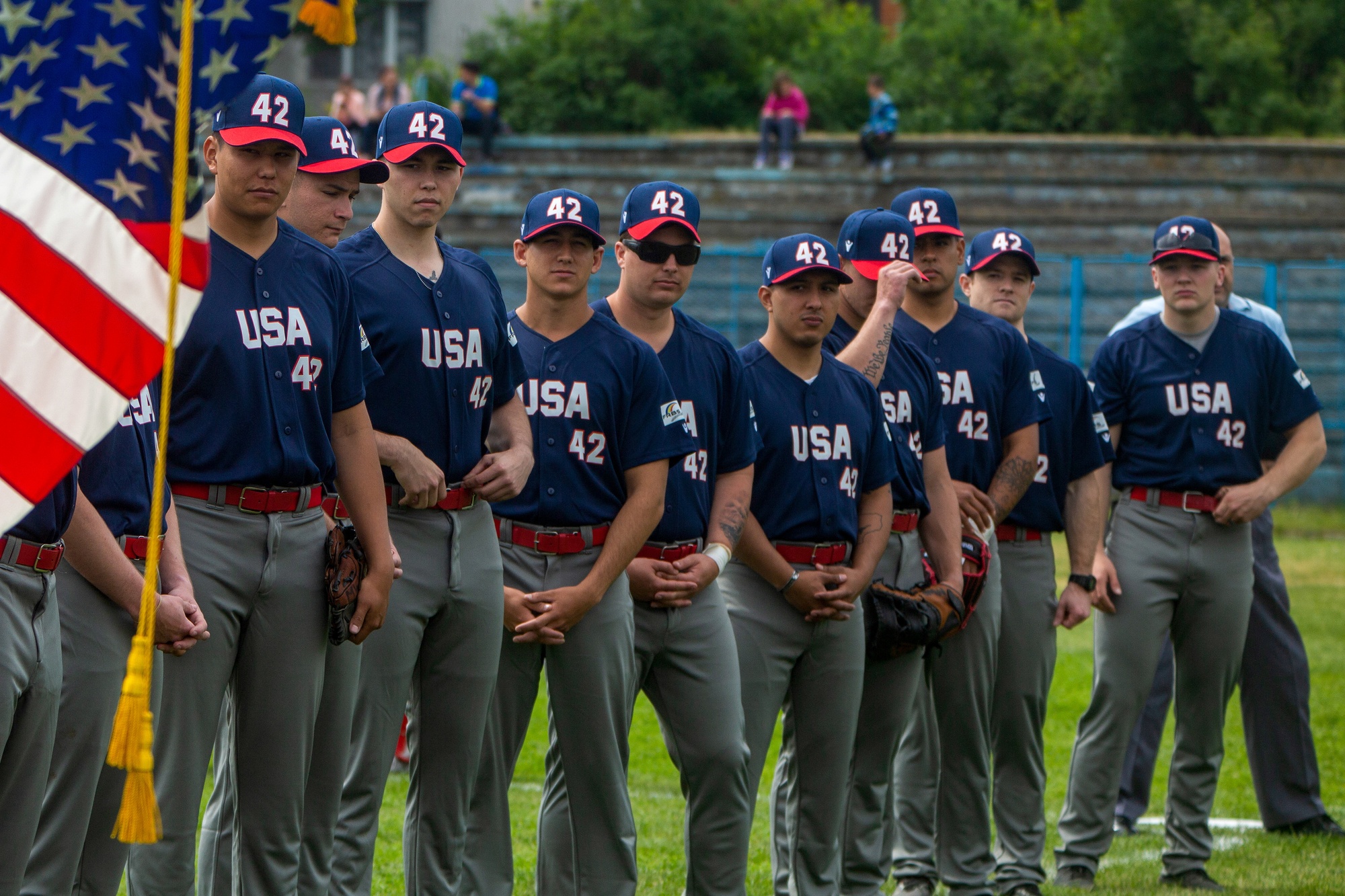 DVIDS - Images - Jackie Robinson Day: BSRF Marines play the