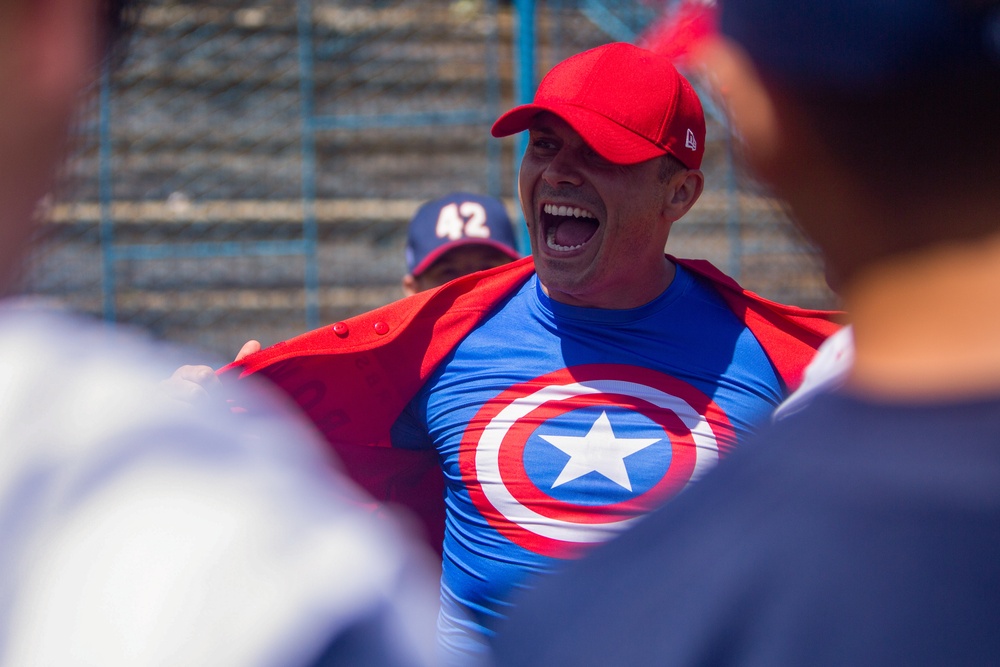 Jackie Robinson Day: BSRF Marines play the Romanian baseball team