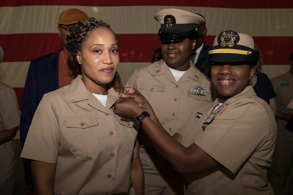 USS Gerald R. Ford Master Chief Pinning Ceremony