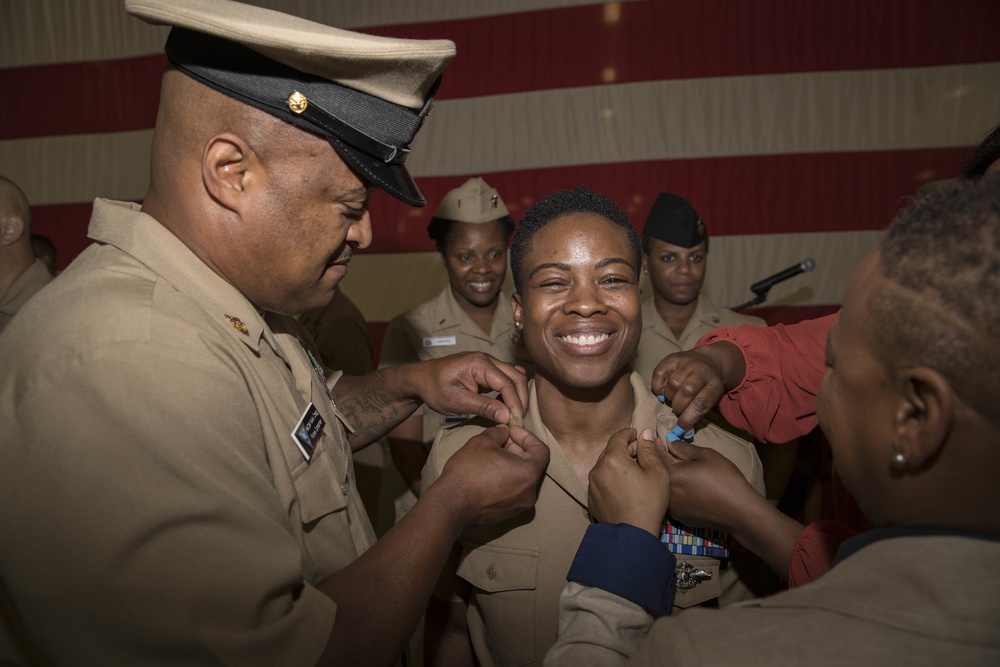 USS Gerald R. Ford Master Chief Pinning Ceremony