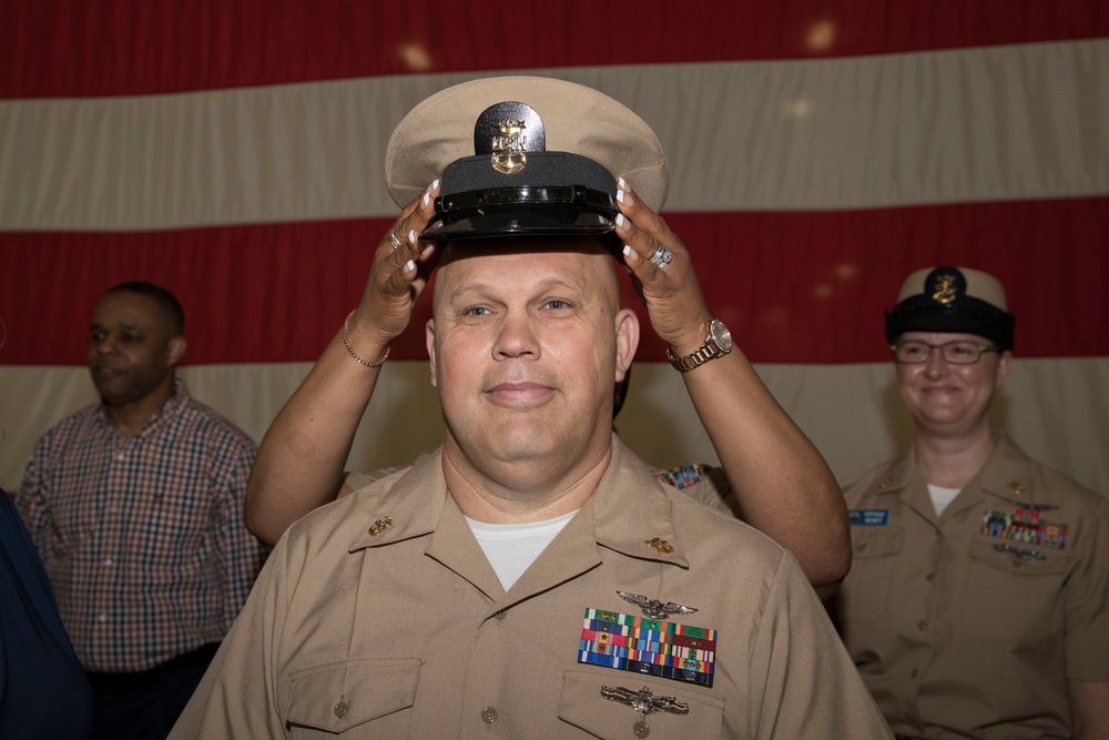 USS Gerald R. Ford Master Chief Pinning Ceremony