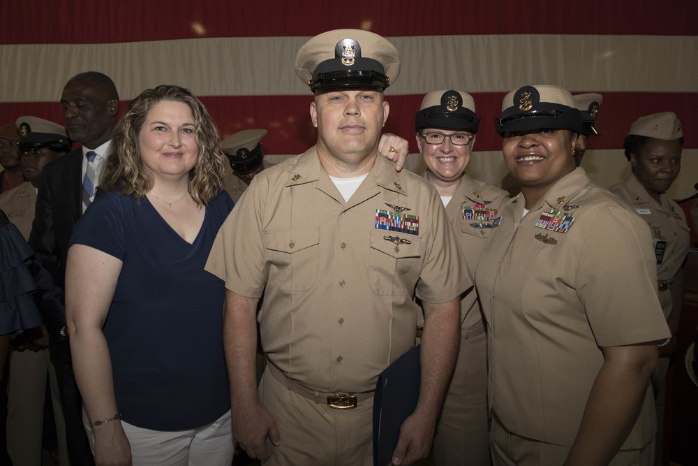 USS Gerald R. Ford Master Chief Pinning Ceremony