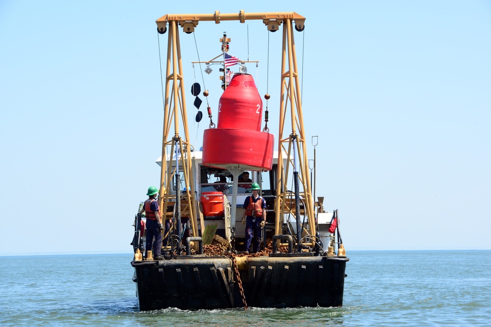 Coast Guard re-establishes navigation aids in Little Egg Inlet, NJ
