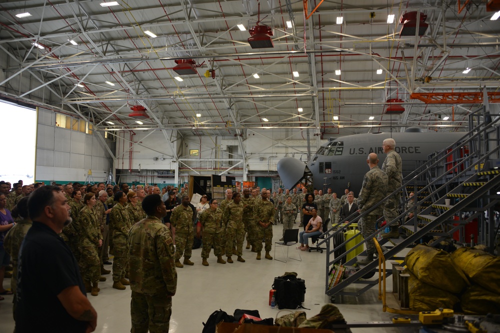 ANG leadership addresses Savannah Air National Guard Base