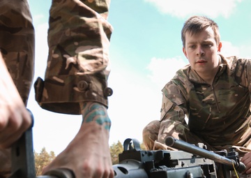 Battle Group Poland Starts Weapons Training Event with U.K. Army