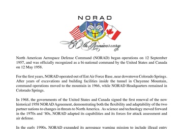 NORAD Fact Sheet