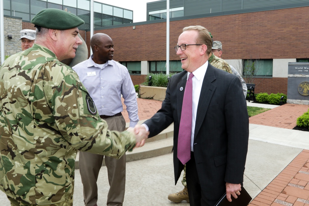 Senior Hungarian military official visits Delaware Training and Community Center