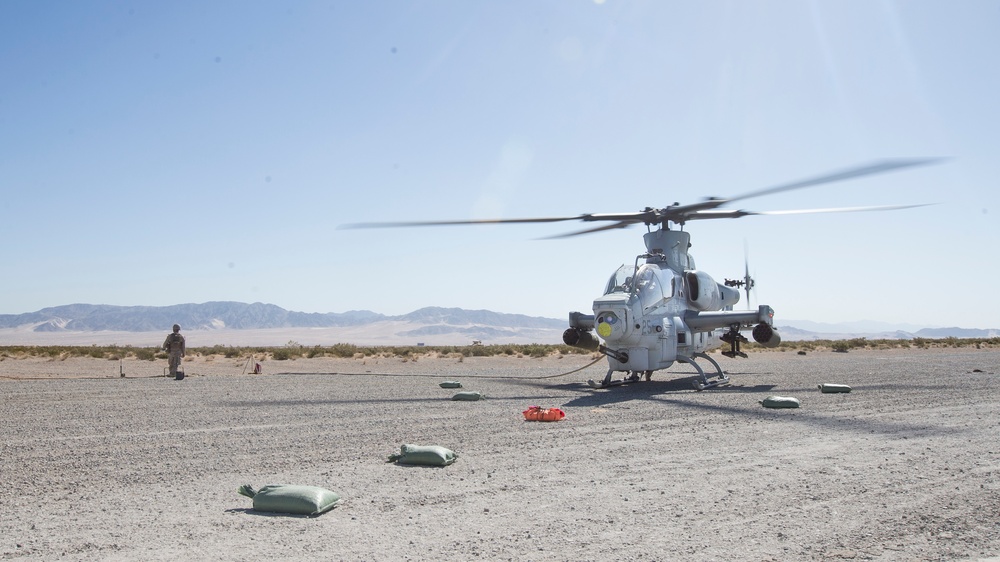 Marines with HMLA-367 Utilize A FARP During ITX 3-18